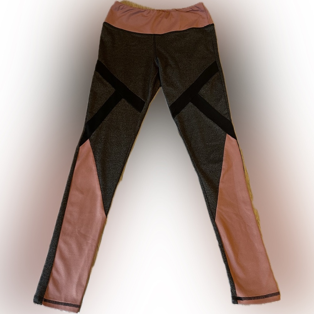 Pink and grey leggings